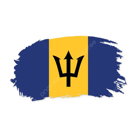 Bandera De Barbados Con Estilo Vectorial Png Dibujos Barbados Bandera