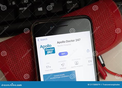 New York Usa 26 April 2021 Apollo Doctor 247 Mobile App Logo Phone