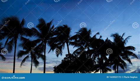 Sunset At Waikiki A Part Of Honolulu Hawaii Usa Stock Photo Image Of