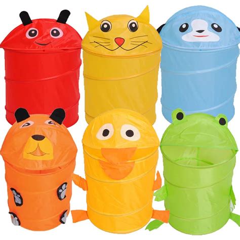 Minch Laundry Storage Buckets Folding Cute Toys Basket Dirty Colthes