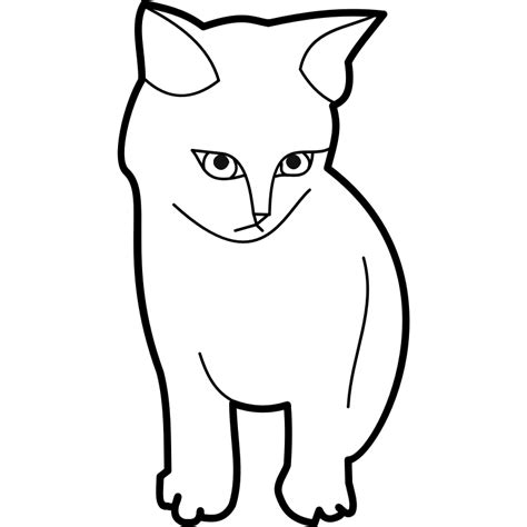 Free Outline Of Cat Download Free Outline Of Cat Png Images Free