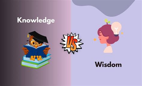 Knowledge Vs Wisdom Whats The Difference With Table