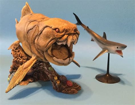 Dunkleosteus With Mako Shark By Modelnut On Deviantart
