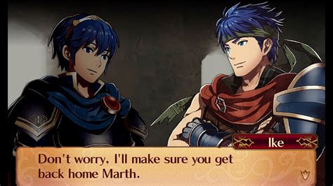 Fire Emblem Fates Marth And Ike Support Conversations Youtube