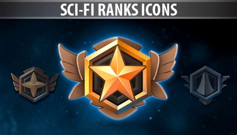 Sci Fi Ranks Icons Gamedev Market