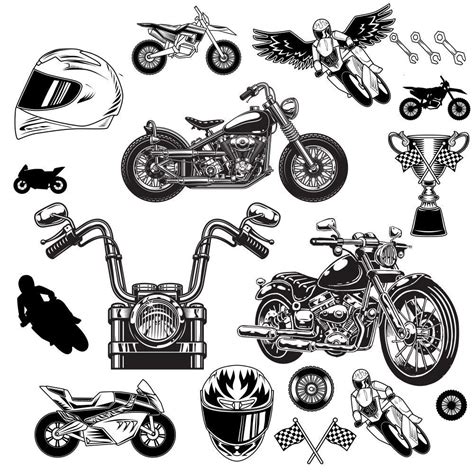 Biker Svg Motorcycle Svg Bundle Motorbike Svg Chopper Svg Etsy