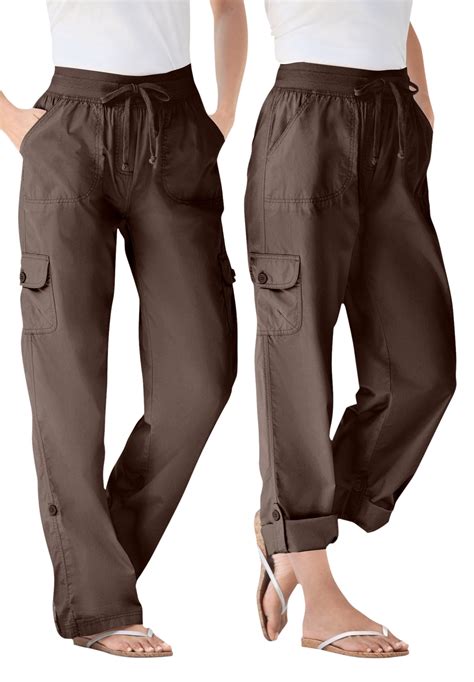 Buy Woman Within Womens Plus Size Convertible Length Cargo Pant Pant Online At Lowest Price In