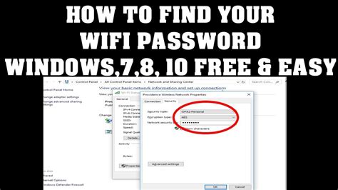 How To Find Your Wifi Password Windows 10 Wifi Free And Easy Youtube