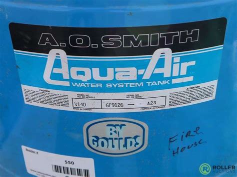 Ground Water Systems V140 Aqua Air Water System Tank Roller Auctions