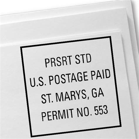 Personalized Postage Paid Stamper Simply Stamps