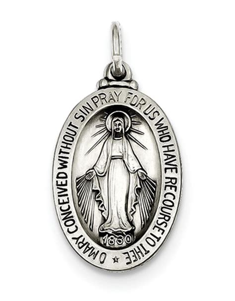 Sterling Silver Miraculous Medal Simply Sterling