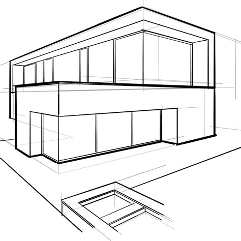 Concept Sketch Modern House Concept Modern