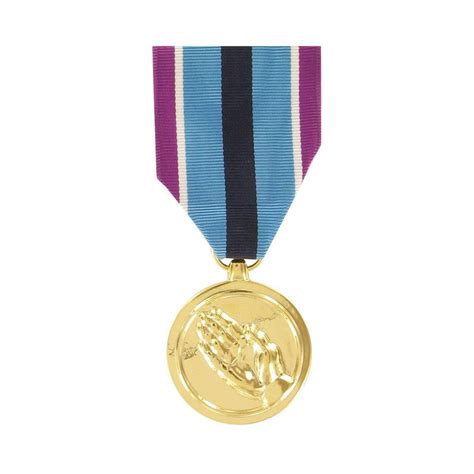 Medal Large Anodized Humanitarian Service Anodized Full Size Medals