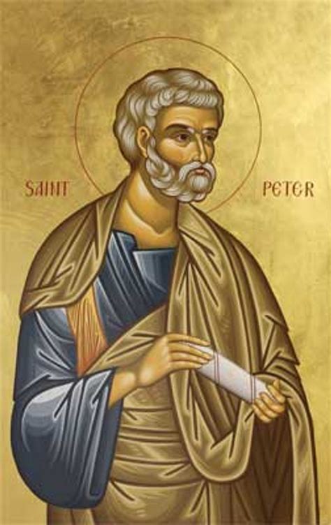 Icon Of The Apostle Peter Twelve Apostles Series 1pe12 Uncut