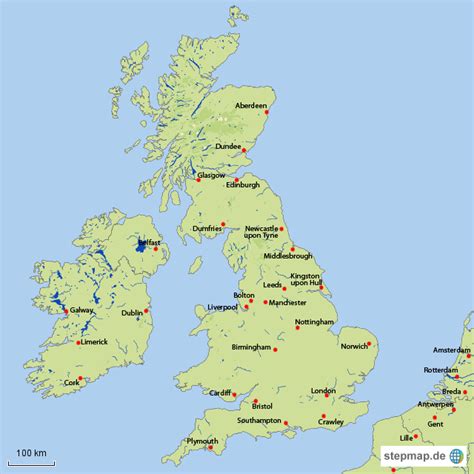 Wenn dir „england karte gefällt, gefallen dir vielleicht auch diese ideen. StepMap - England - Landkarte für Großbritannien