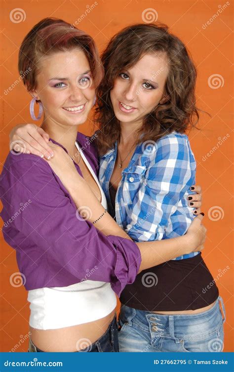 Happy Young Girlfriends Stock Image Image Of Healthy 27662795