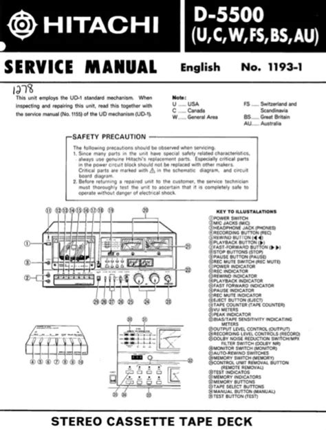Hitachi D 5500 Schematic Diagrams Service Manual Repair Schaltplan Eur