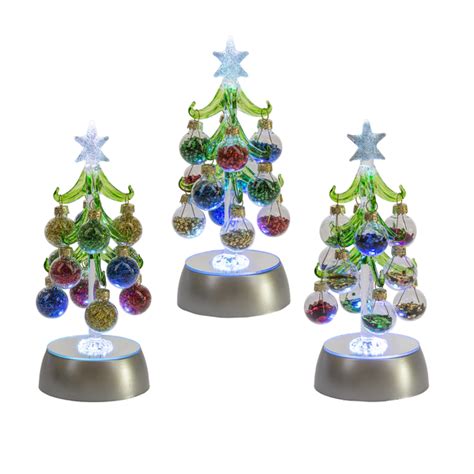 Wholesale Light Up Christmas Tree With Ornaments 6 Set Ppk Ganz