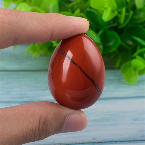 Undrilled Red Jasper Yoni Eggs Massage Jade Egg To Train Pelvic Muscles
