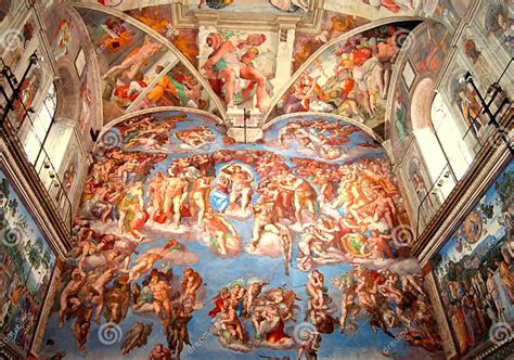 Sistine Chapel The Last Judgement Editorial Image Image Of Ceiling