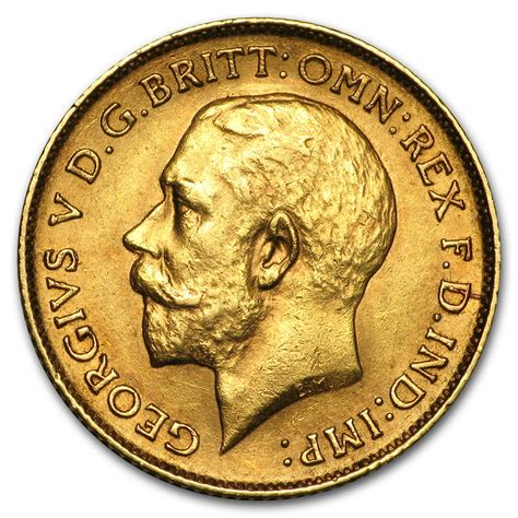 Royal Mint 1911 1925 Great Britain Gold 12 Sovereign George V Avg