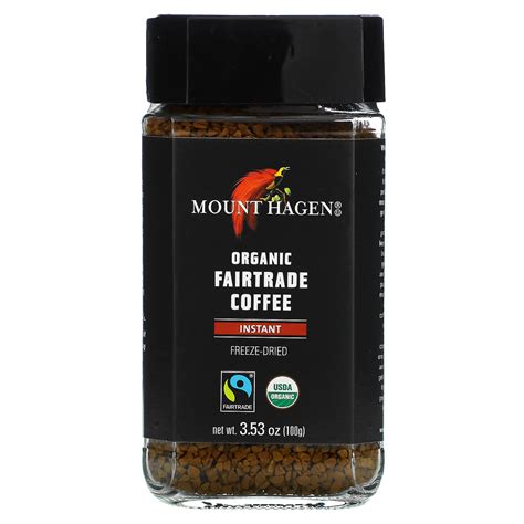 Mount Hagen Organic Fairtrade Instant Coffee 353 Oz 100 G