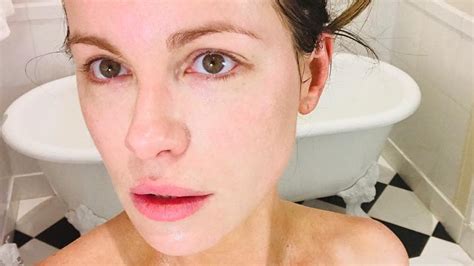 Kate Beckinsale Shares Stunning Make Up Free Selfie Photo Daily