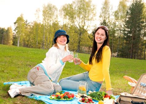 Young People At The Picnic Stock Image Image Of Male 19435449