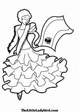 Coloring Spanish Spain Flag Salsa Getcolorings Printable Woman Flamenco Clipartmag sketch template