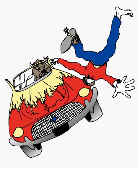 Clip Art Car Accident Cartoon Traffic Collision Hd Png Download
