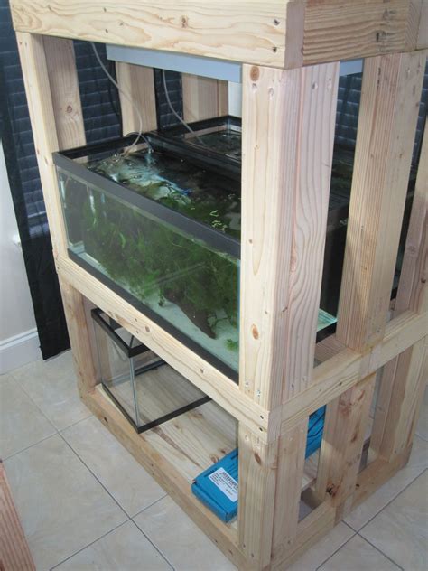 Diy Build An Aquarium Rack Aquarium Fish Tank Stand Fish Tank