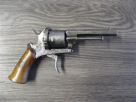 Proantic Pinfire Revolver Type Lefaucheux Cal 7mm From The Nineteenth