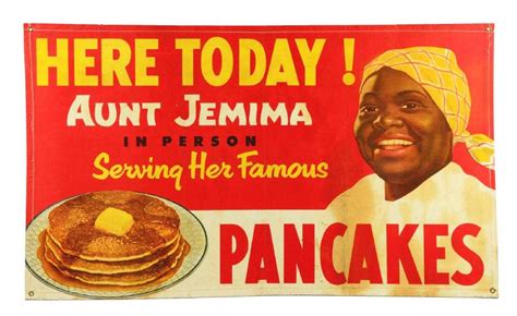 large aunt jemima pancakes advertising banner