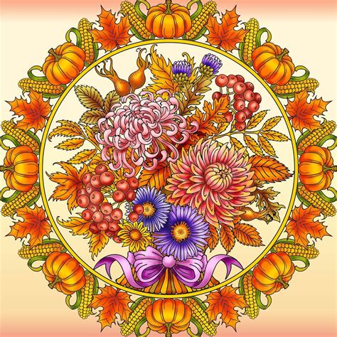 © Artist Kameliya Angelkova Book 50 Autumn Mandalas Mandala Art