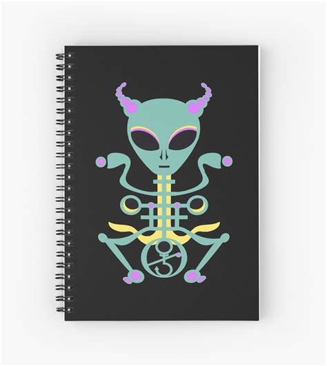 Alien Contact Crop Sigil 333 Spiral Notebooks By Martymagus1 Redbubble