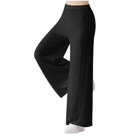 Chgbmok Plus Size Wide Leg Yoga Pants For Women Modal High Waist