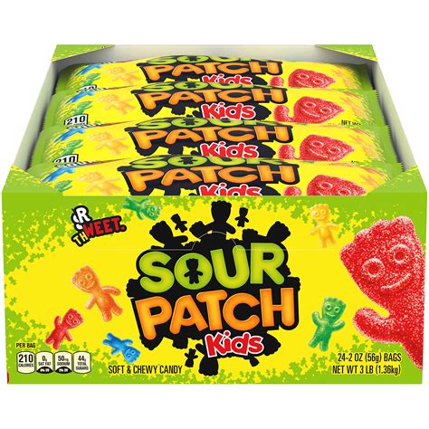 Buy Sour Patch Kids Soft And Chewy Candy 2 Ounce Pack Of 24 Online At