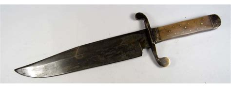 Rare Confederate Civil War Era Dufilho 1861 Combat Bowie Knife