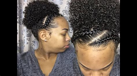 Two Puff Hairstyle With Braids Hairstyle Guides