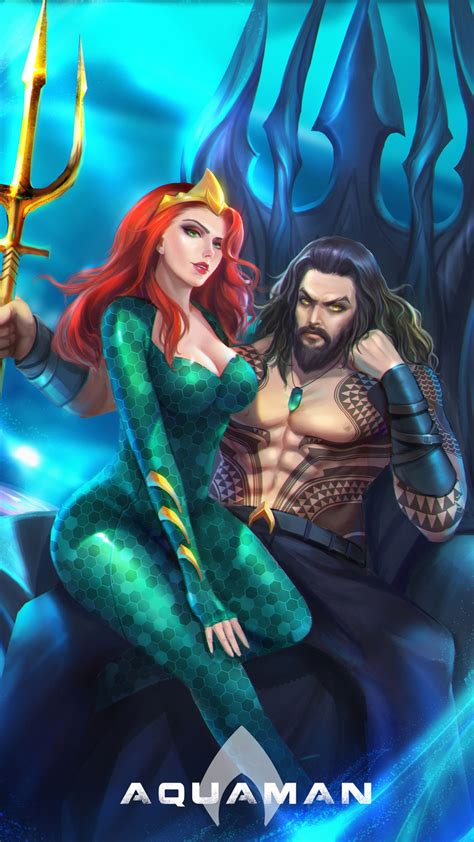 X X Aquaman Mera Hd Superheroes Artwork Digital