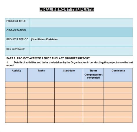 Free Progress Report Templates Elementary Free Software And Shareware