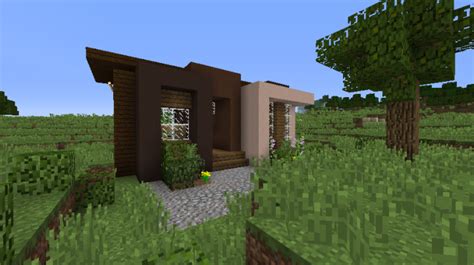 Makes me want to start building stuff in creative mode endlessly. Minecraft Small Modern House 2 Minecraft Project