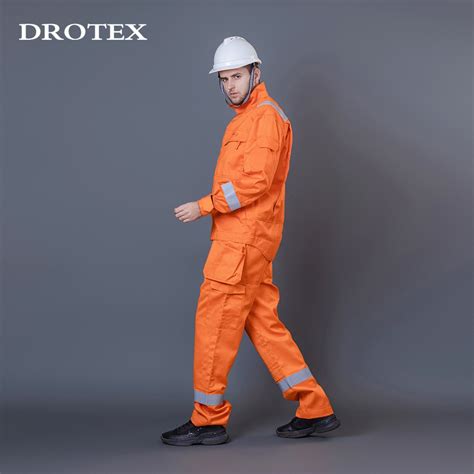 Flame Resistant Antistatic Uniform Mining Workwear Suits For Men Drotex
