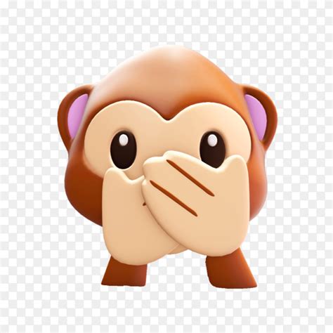 Monkey Emoji Mouth On Transparent Background Png Similar Png 61c