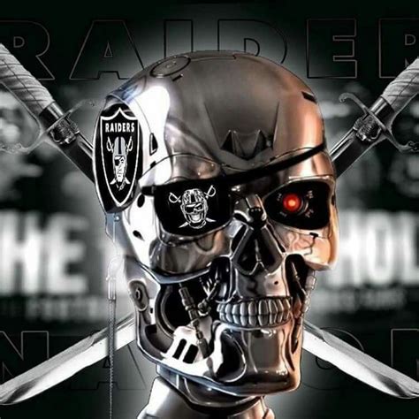 Nice Raider Skull It Looks Like Termanater Raiders Nfl Oakland