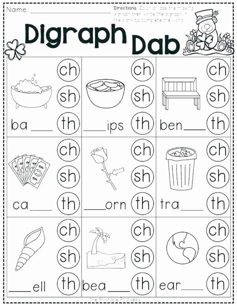 Phonic Worksheet For First Grade