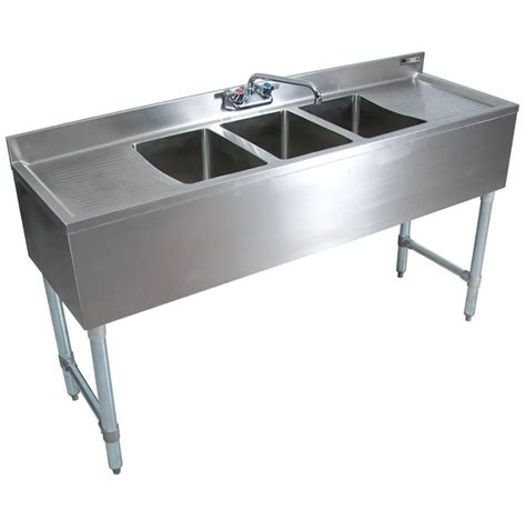 John Boos Eub3s60sl 2d 60 Stainless Steel 3 Compartment Sink Vision