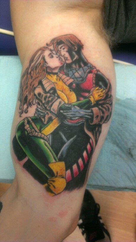 Gambit And Rouge Tattoo Body Art Tattoos Tattoos For Guys Book