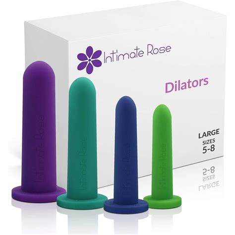 Intimate Rose Silicone Vaginal Dilators Large Pack Size 5 8