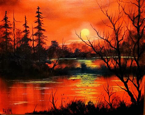 Just A Bob Ross Certified Instructor Sharing A Pic Of My Painting